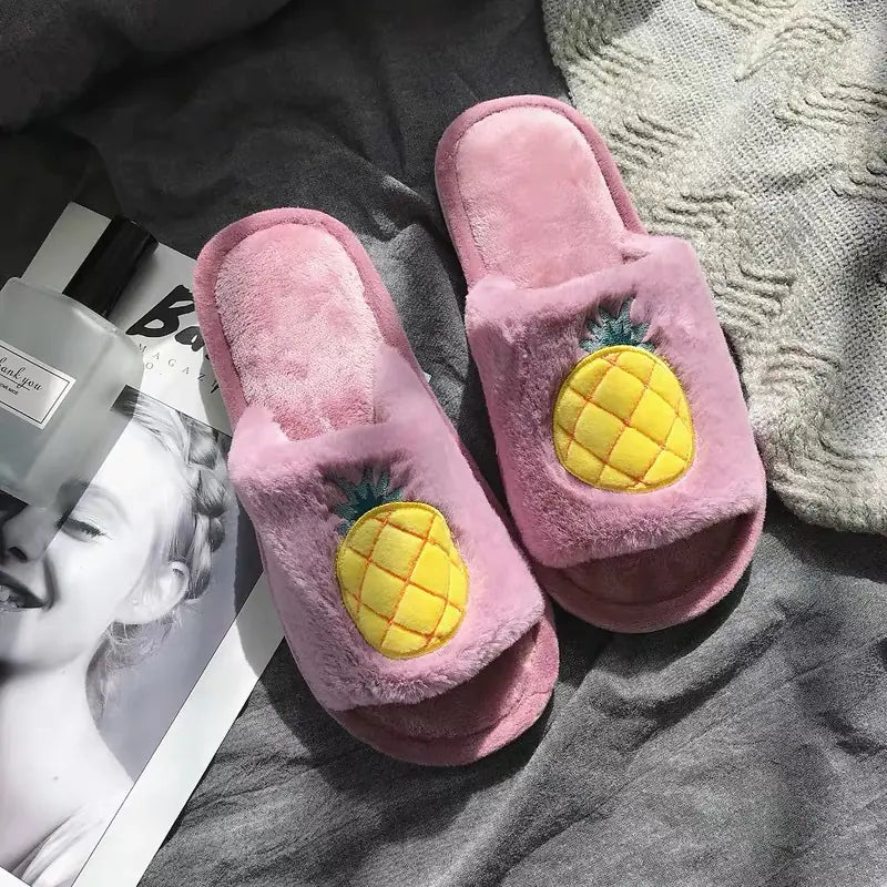 Fruit Plush Slippers