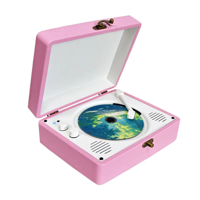 Retro Turntable Style CD Player