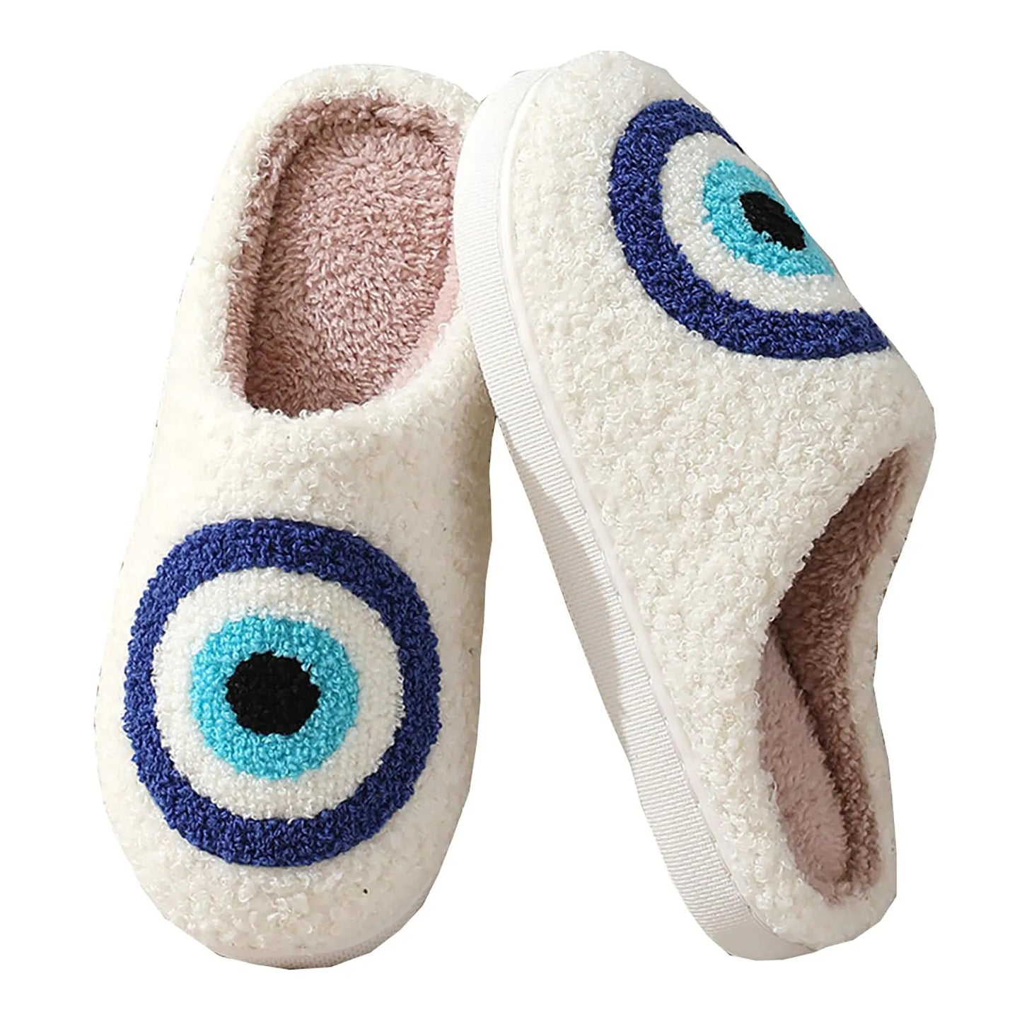 Evil Eye Plush Slippers