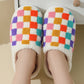 Colorful Checkerboard Slippers