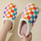 Colorful Checkerboard Slippers