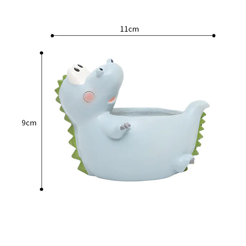 Resin Succulent Dino Planter