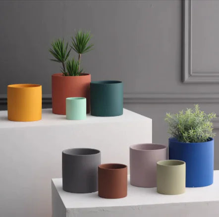 Ceramic Planter Pot - Various Color Options