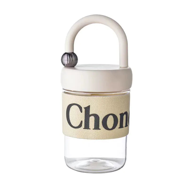 Chunky Handheld Glass Cup