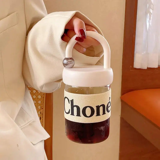 Chunky Handheld Glass Cup