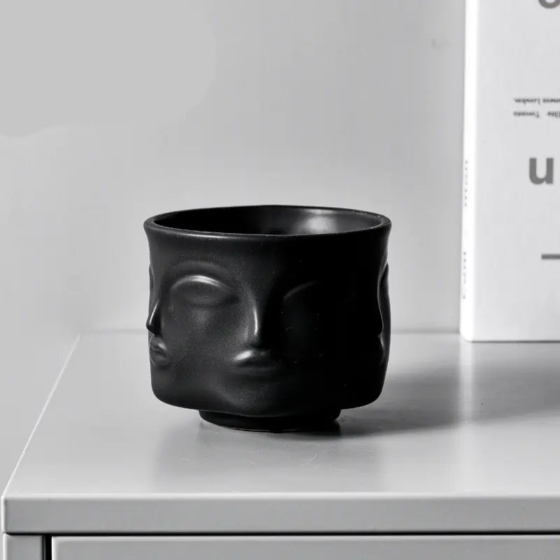 Multi-Face Ceramic Planter
