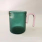 Vertical Pattern Colored Glass Cup