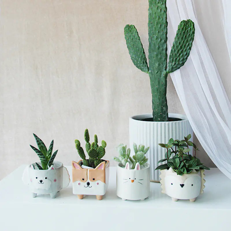 Corgi Ceramic Planter