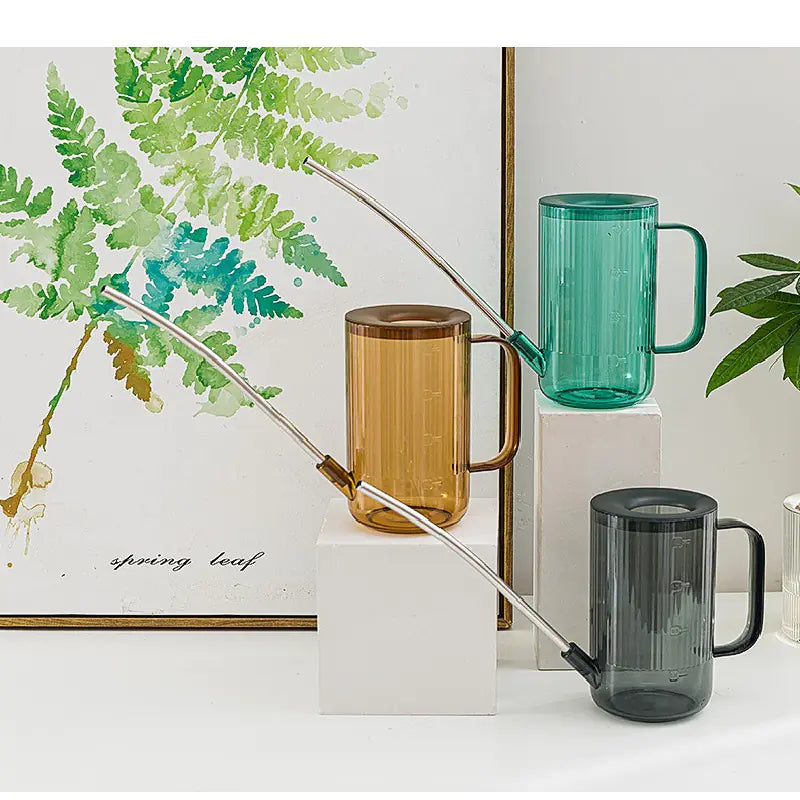 Colored Glass Watering Can