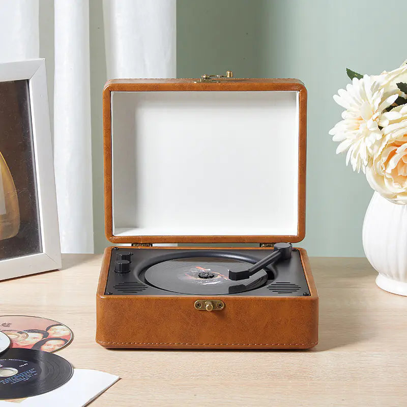 Retro Turntable Style CD Player
