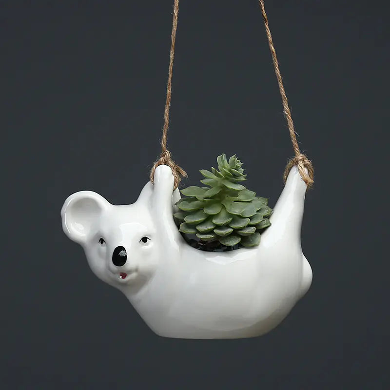 Hanging Koala Ceramic Planter