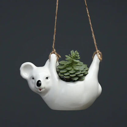 Hanging Koala Ceramic Planter