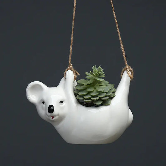 Hanging Koala Ceramic Planter