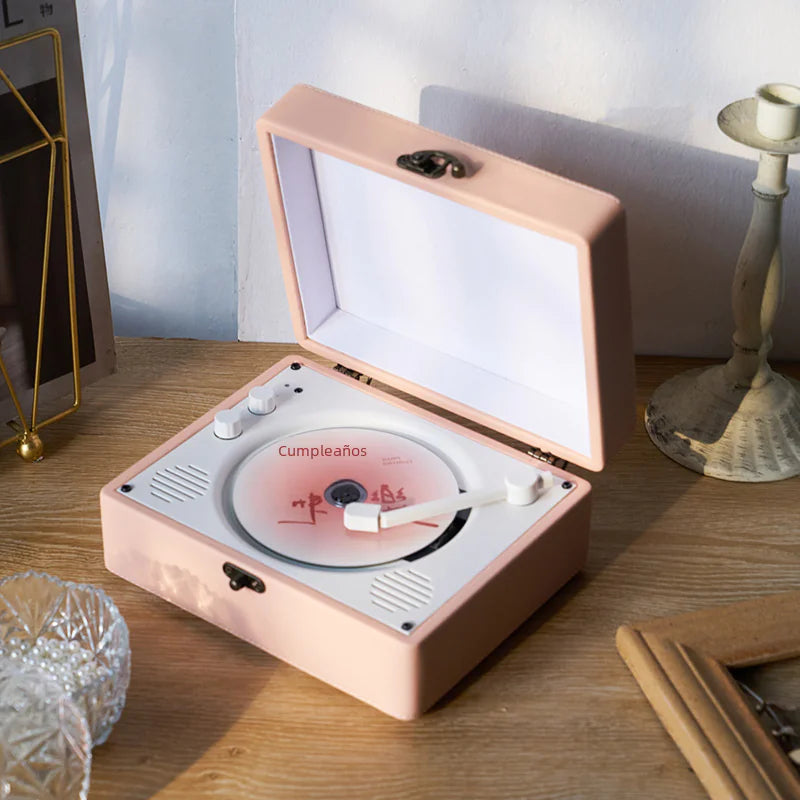Retro Turntable Style CD Player