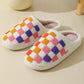 Colorful Checkerboard Slippers