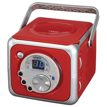 Red Boombox Portable CD Player