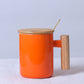 Solid Wooden Handle Mug