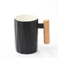 Solid Wooden Handle Mug