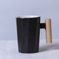 Solid Wooden Handle Mug