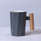 Solid Wooden Handle Mug