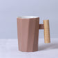 Solid Wooden Handle Mug