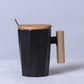 Solid Wooden Handle Mug