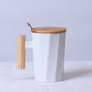 Solid Wooden Handle Mug