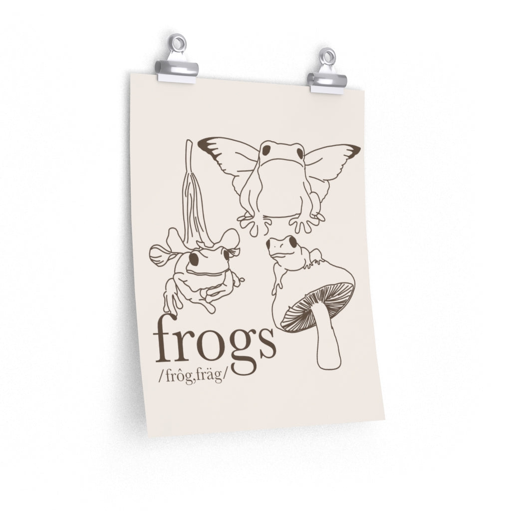 Vintage Frogs Poster