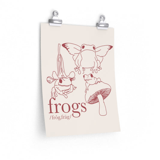 Vintage Frogs Poster