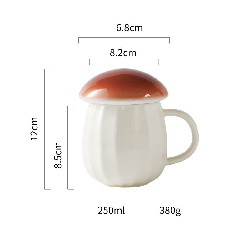 Mushroom Mug With Lid