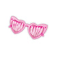 Sassy Pink Glasses Sorority Stickie