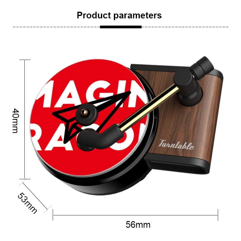 Car Turntable Vinyl Air Freshener