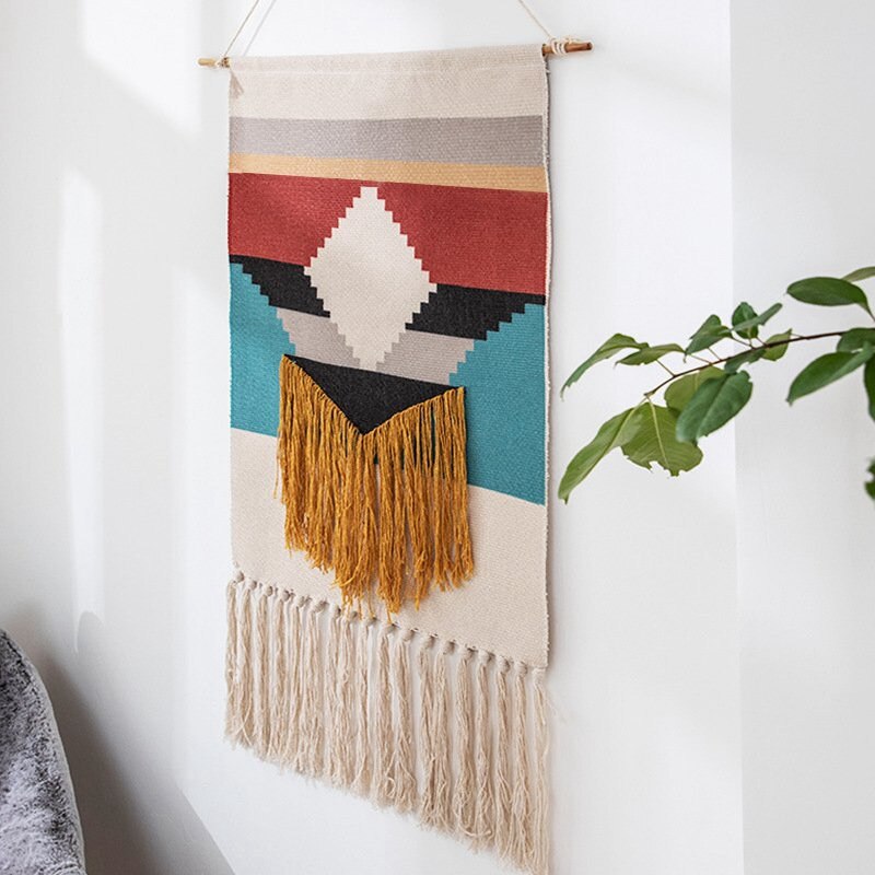 Tufted Tapestry Hand Knotted Wall Hanging