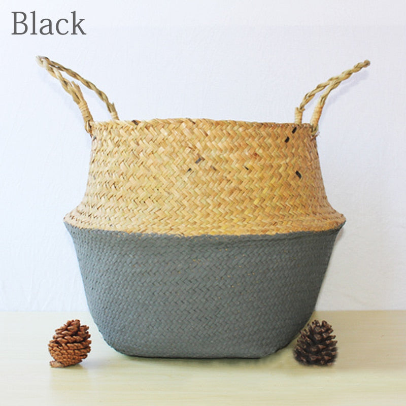 Natural Woven Planter Basket