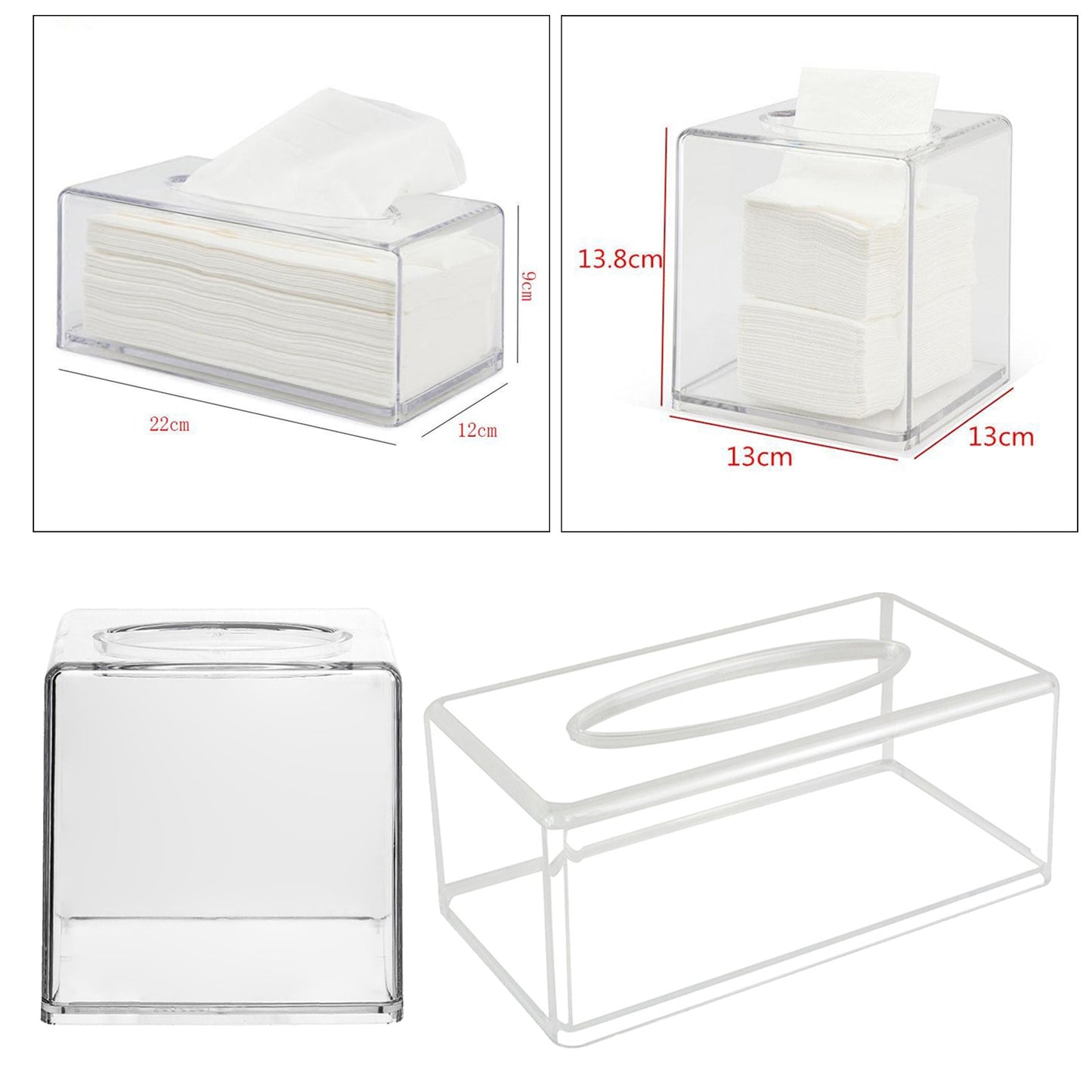 Clear Acrylic Tissue Box