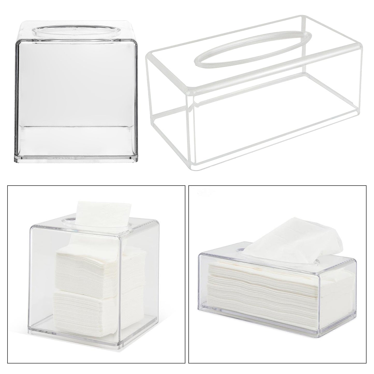 Clear Acrylic Tissue Box