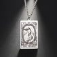 Silver Link Chain Tarot Card Necklace