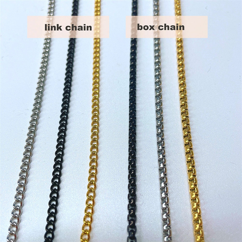 Black Box Chain Tarot Card Necklace