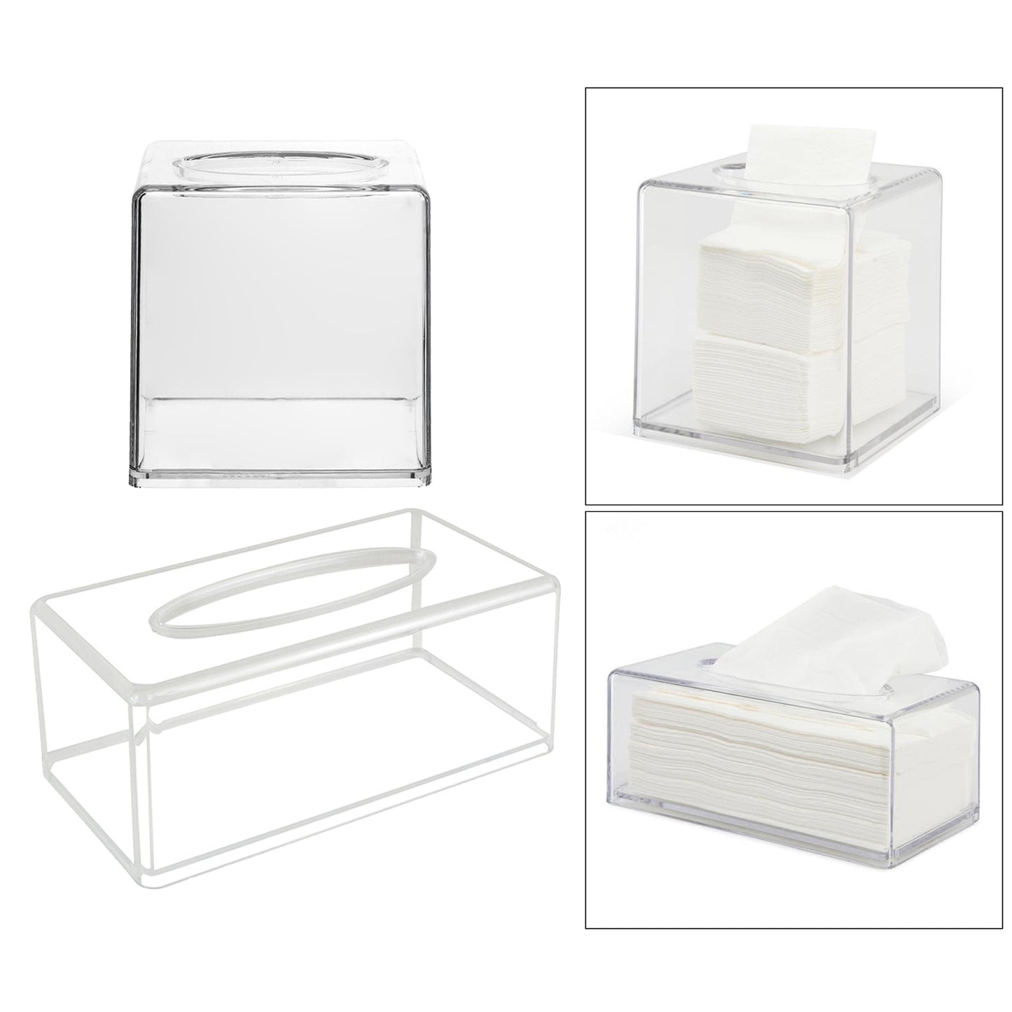 Clear Acrylic Tissue Box