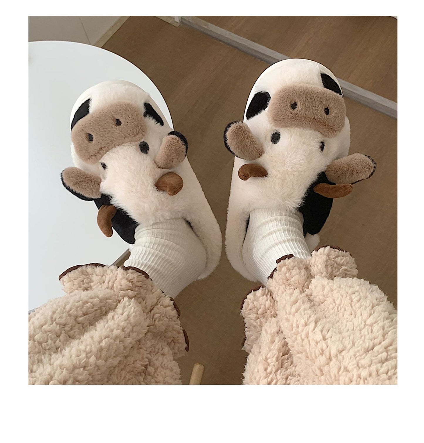 Soft as a Cloud Cow Slippers