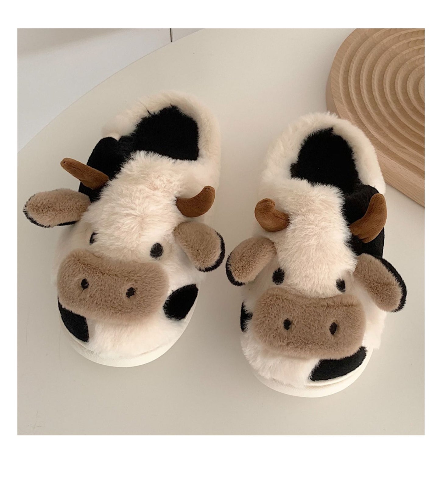 Soft as a Cloud Cow Slippers