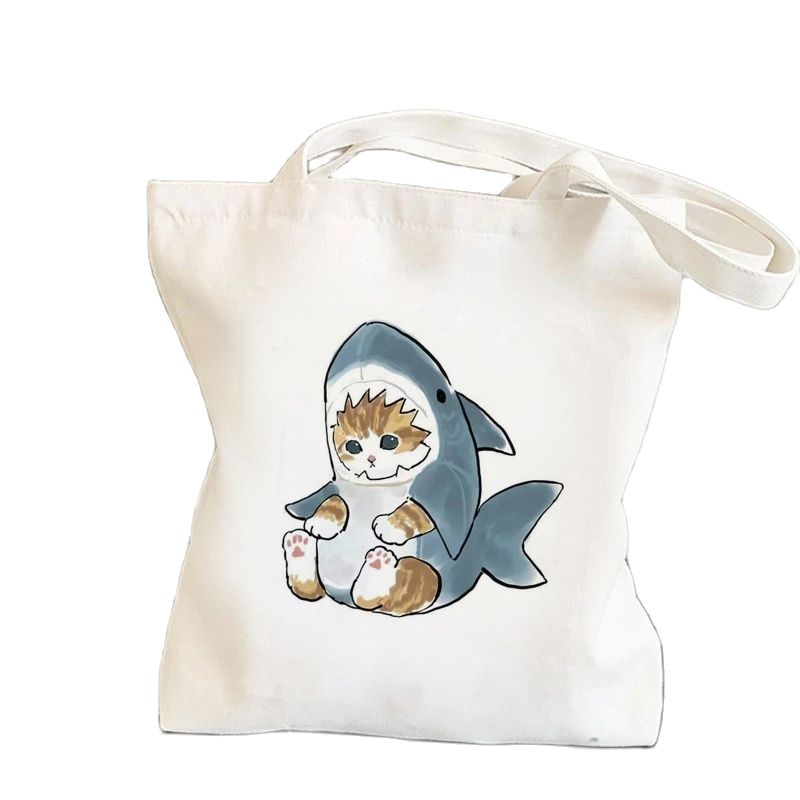 Cute Cat Shark Tote Bag