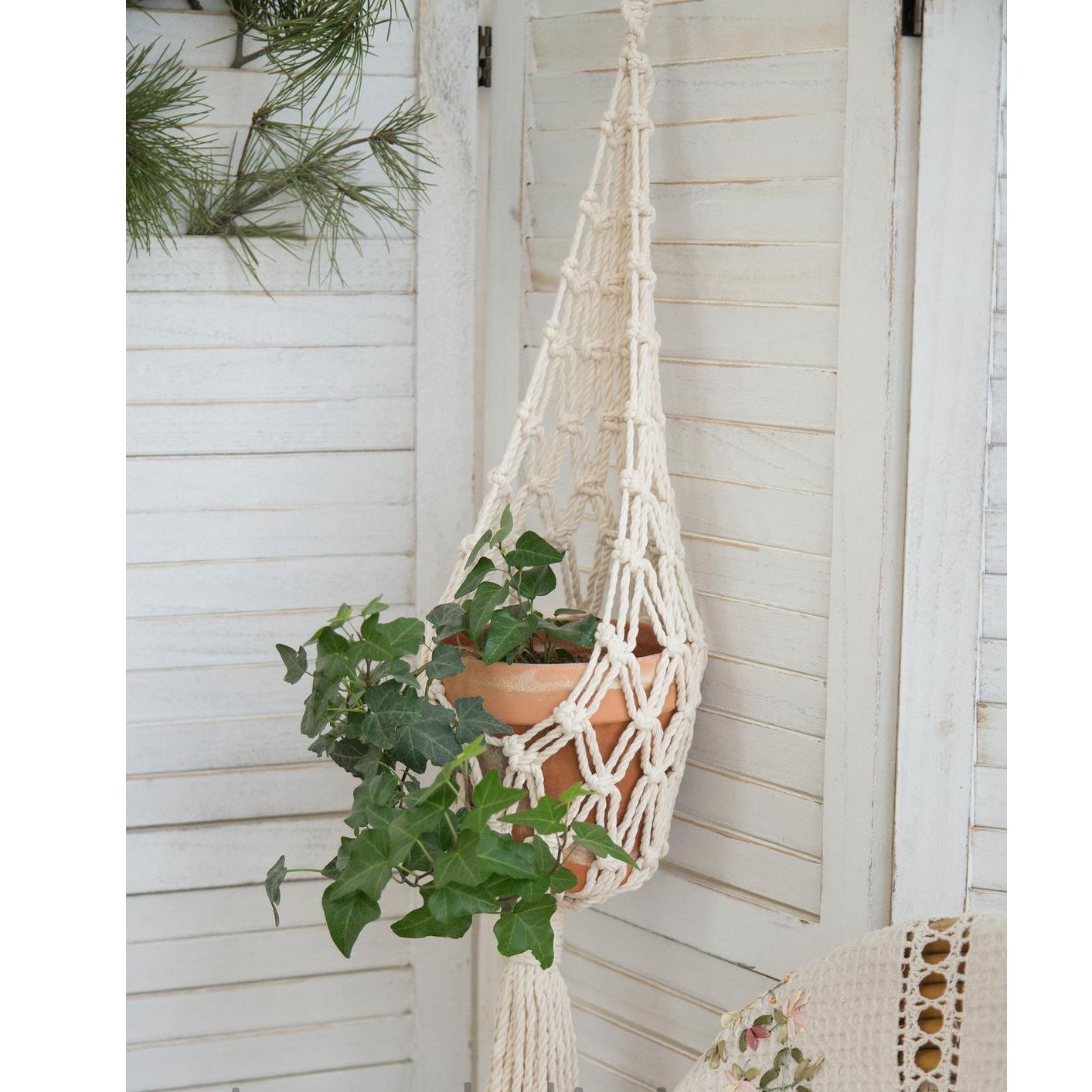 Extra Fringy Macrame Plant Hanger