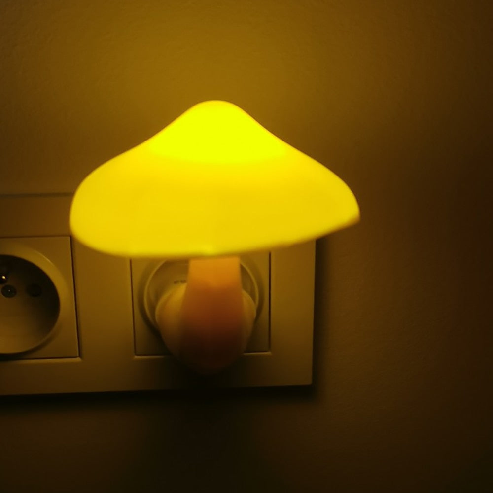 Led Mushroom Wall Socket Lamp