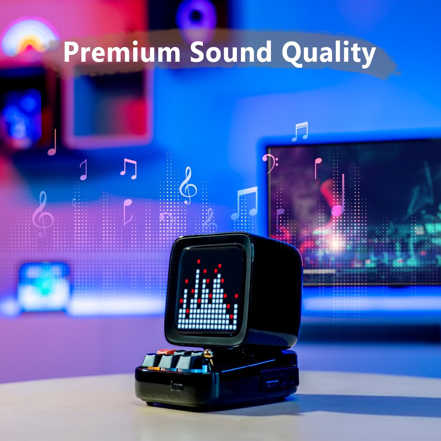 Divoom Ditoo Retro Pixel Art Bluetooth Speaker