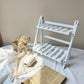 Double Layer Adjustable Wooden Bookshelf