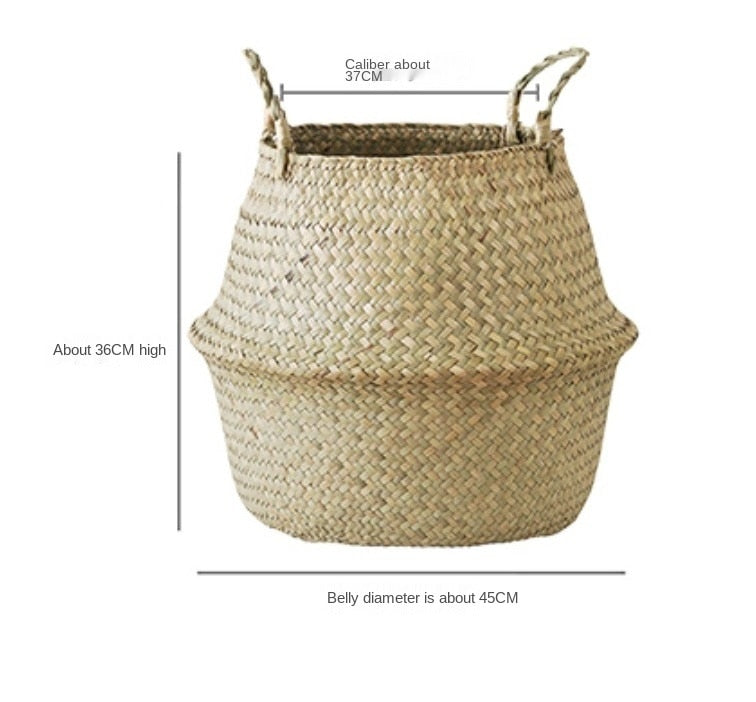 Wicker Planter Storage Basket
