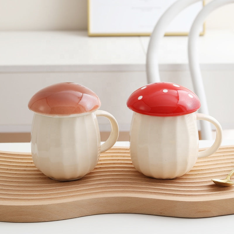 Mushroom Mug With Lid