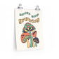Never Stop Growing Retro Poster