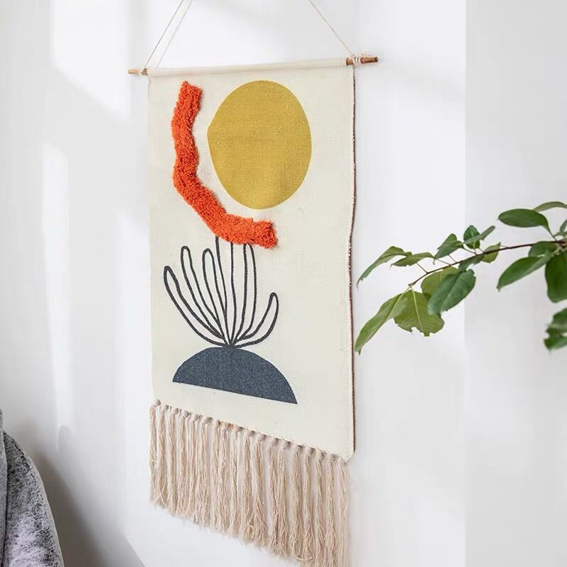 Tufted Tapestry Hand Knotted Wall Hanging